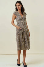 Load image into Gallery viewer, Smocked Waist Button Front Midi Dress