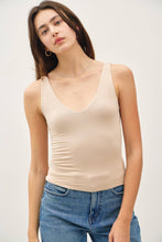Load image into Gallery viewer, Full Length V-Neck Jersey Tank Top