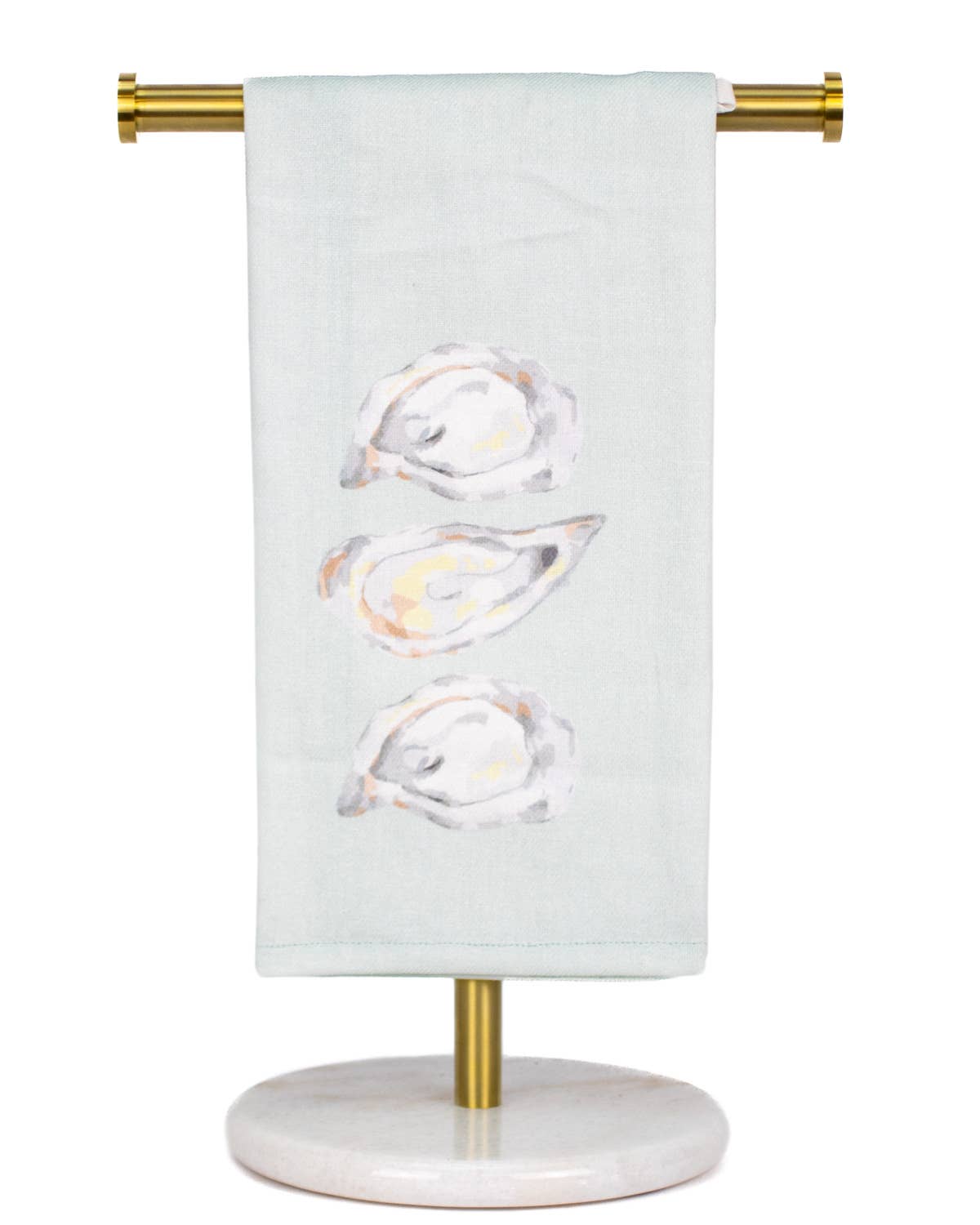 Watercolor Oyster Hand Towel