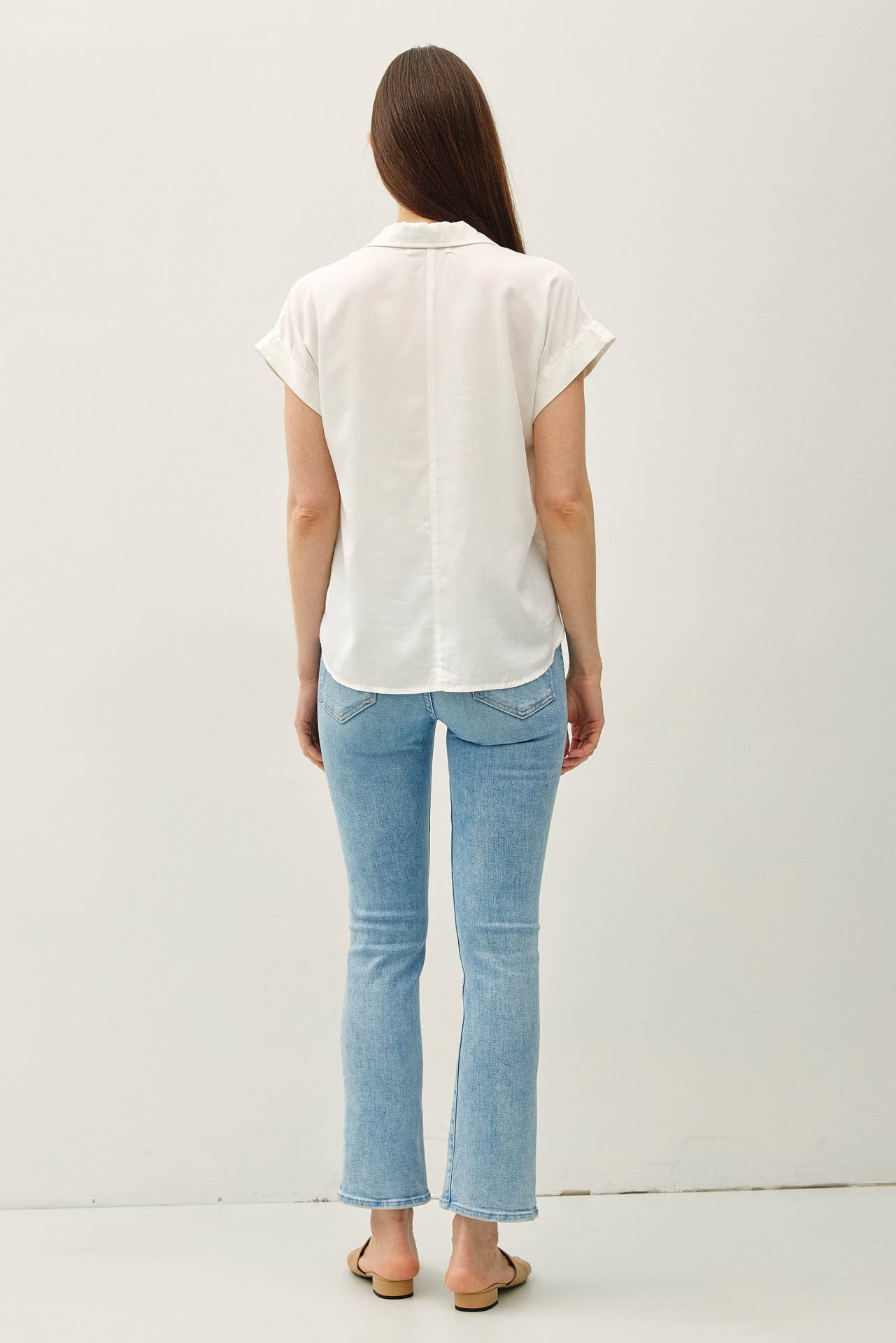 Dolman Short Sleeve Pocket Top