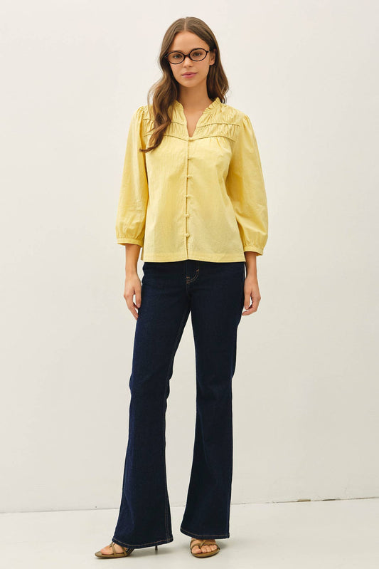 Cotton Button Up Flowy Top