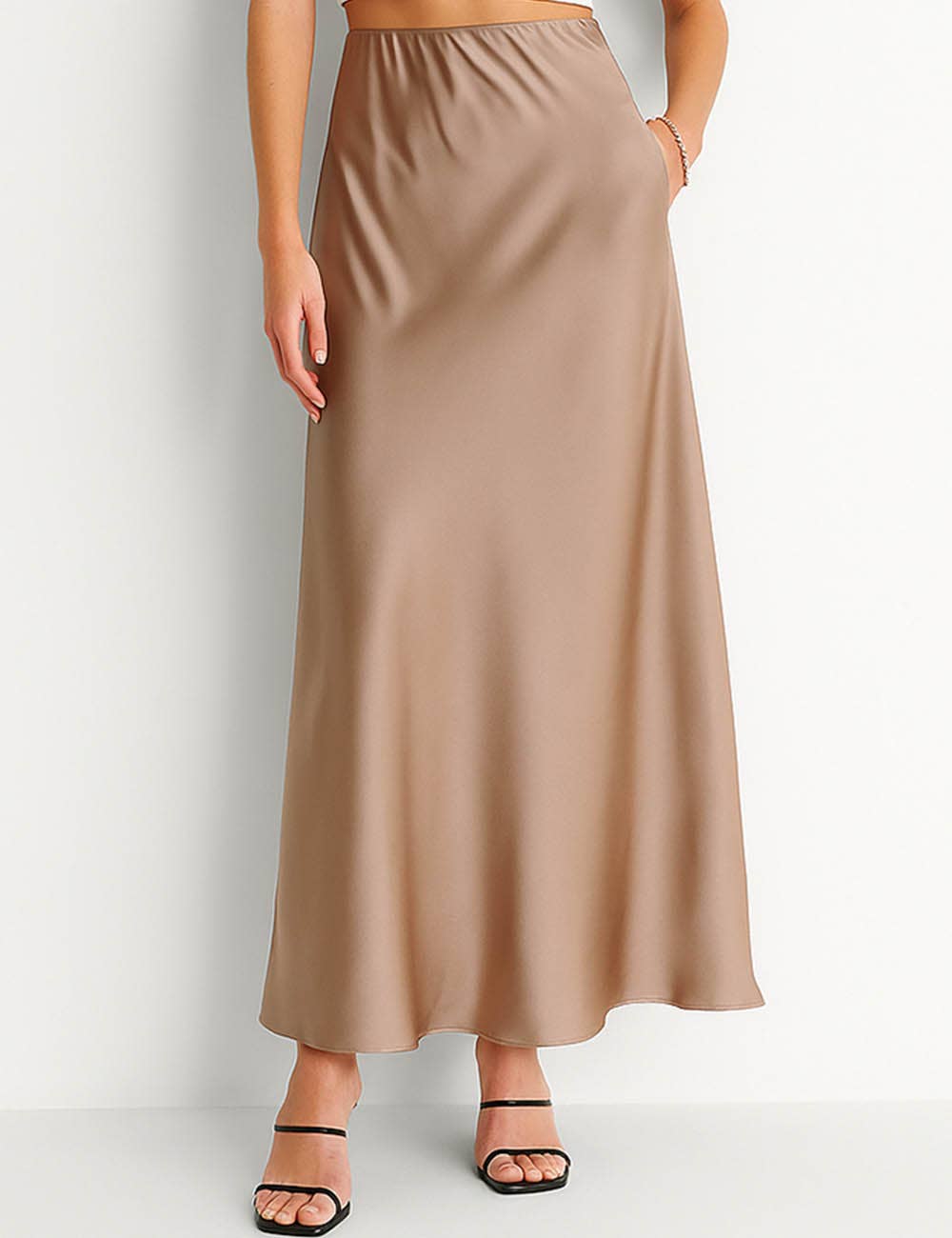 Satin Maxi Skirt