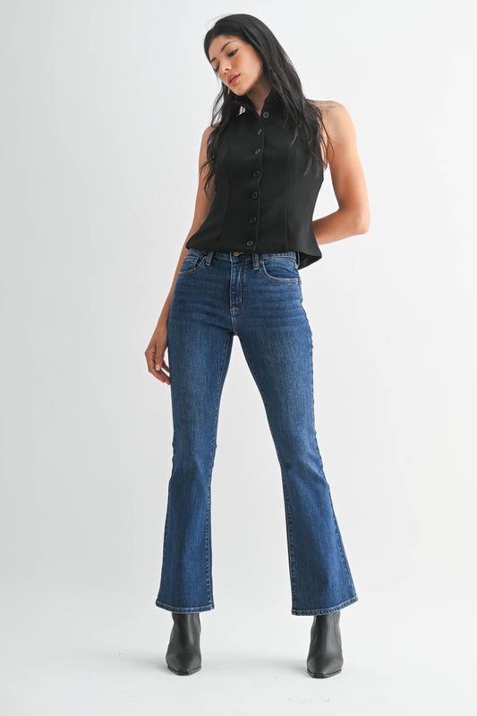 Mid Rise Bootcut Denim Jeans