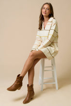 Load image into Gallery viewer, Long Sleeve Ric Rac Trim Shirt Dress