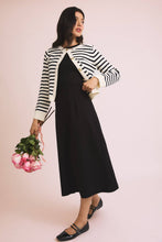 Load image into Gallery viewer, Sleeveless Pleated Twill Midi Dress