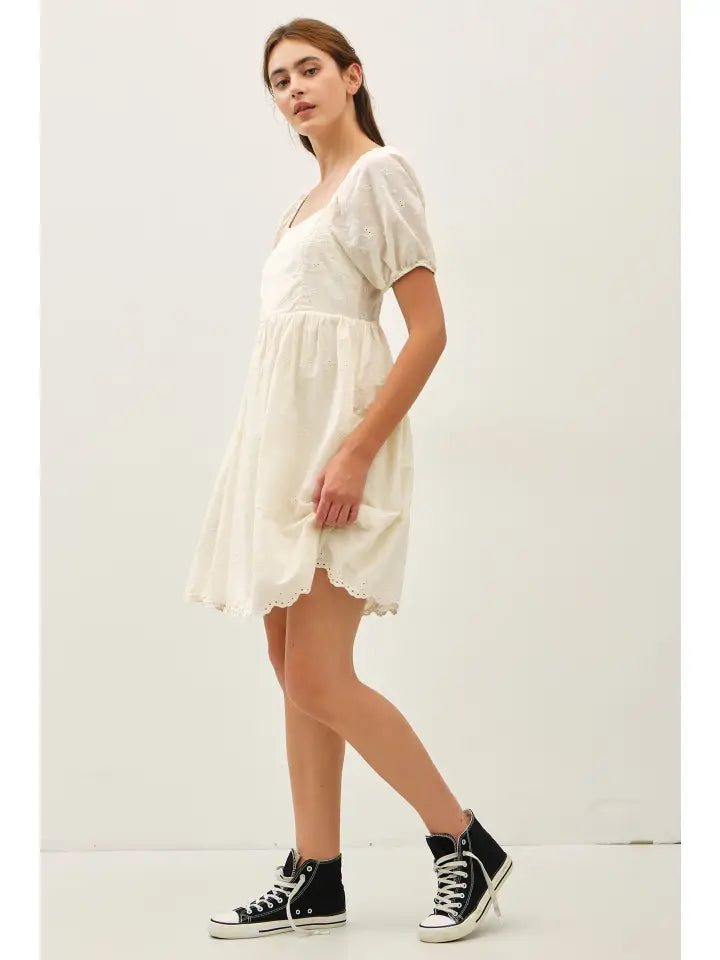 Eyelet Mini Sundress