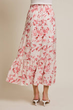 Load image into Gallery viewer, Tiered Floral Print Midi Skirt