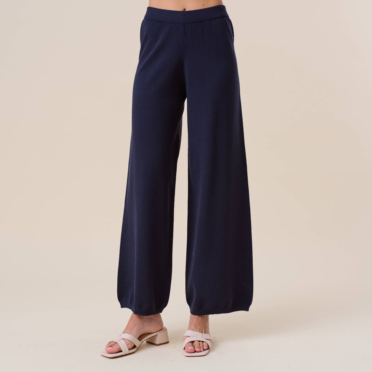 Wide Leg Sweater Pants
