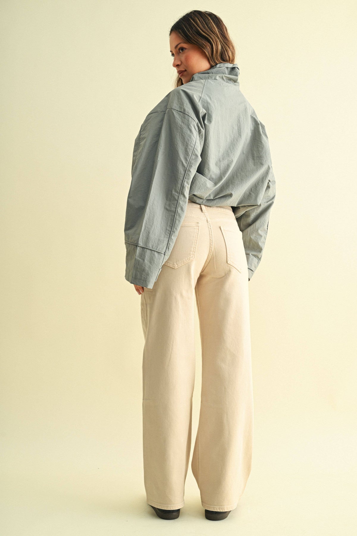 High Rise Full Length Straight Jean