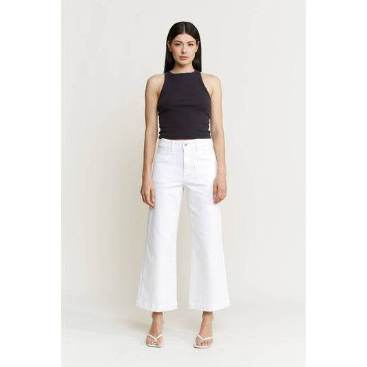 Super High Wide Cropped Utility Jeans