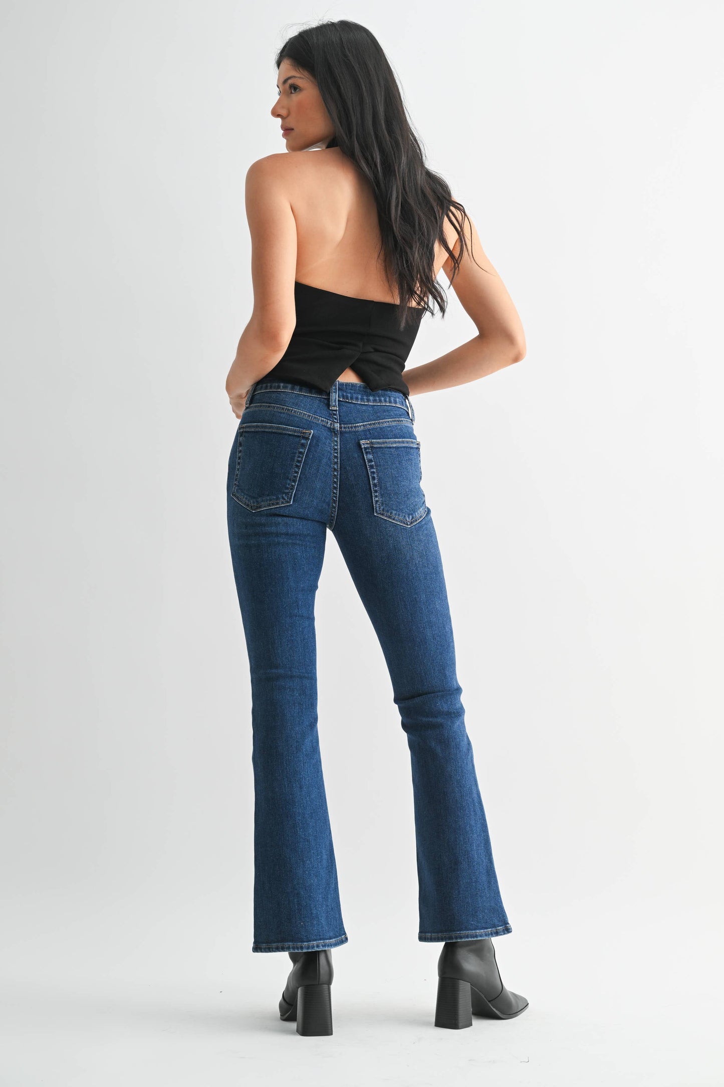 Mid Rise Bootcut Denim Jeans