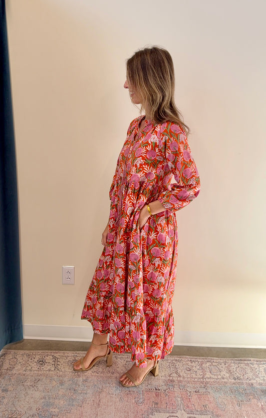 The Ann Dress- Sunset Floral