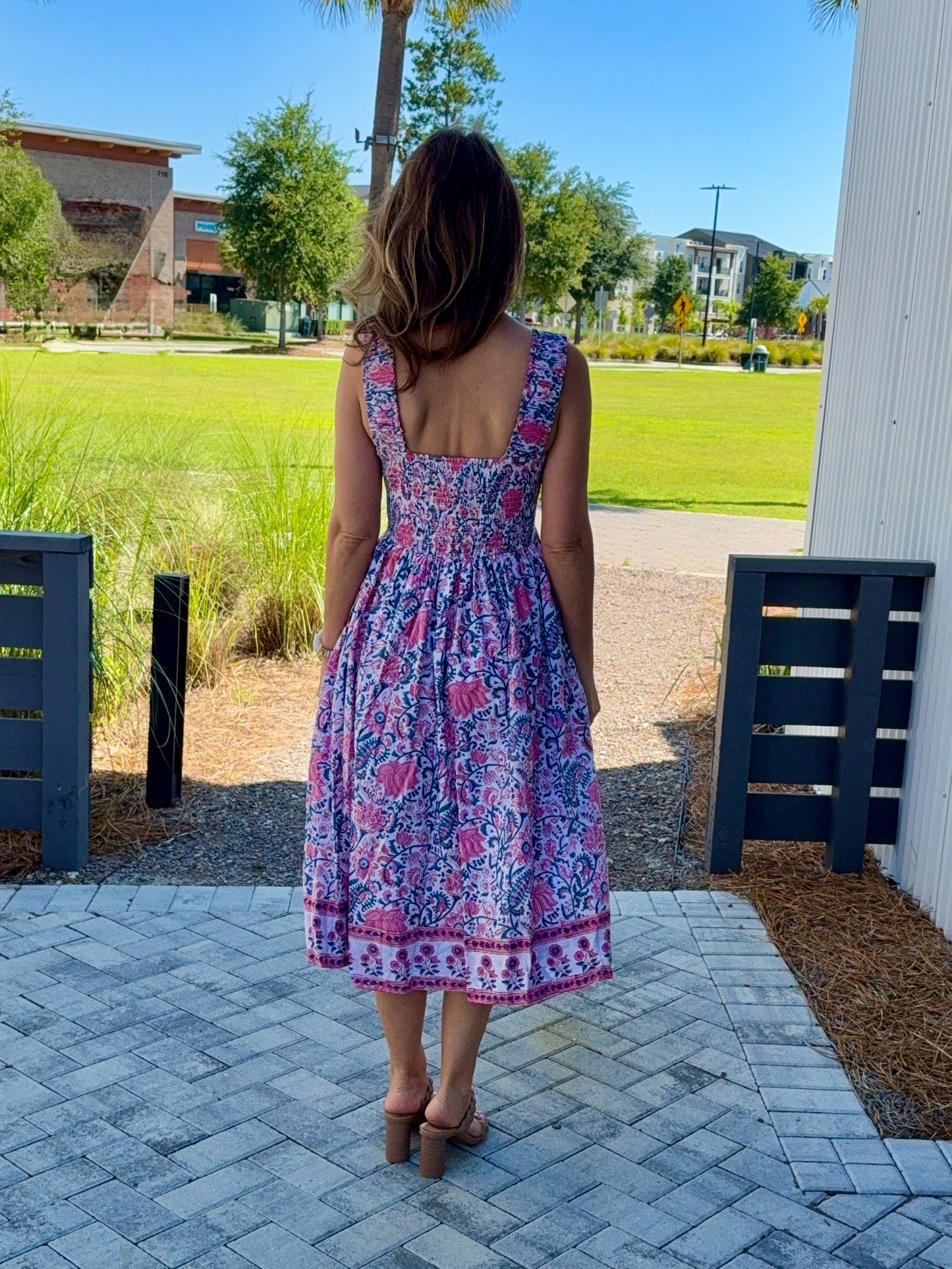 The Clara Dress- Pink Lotus