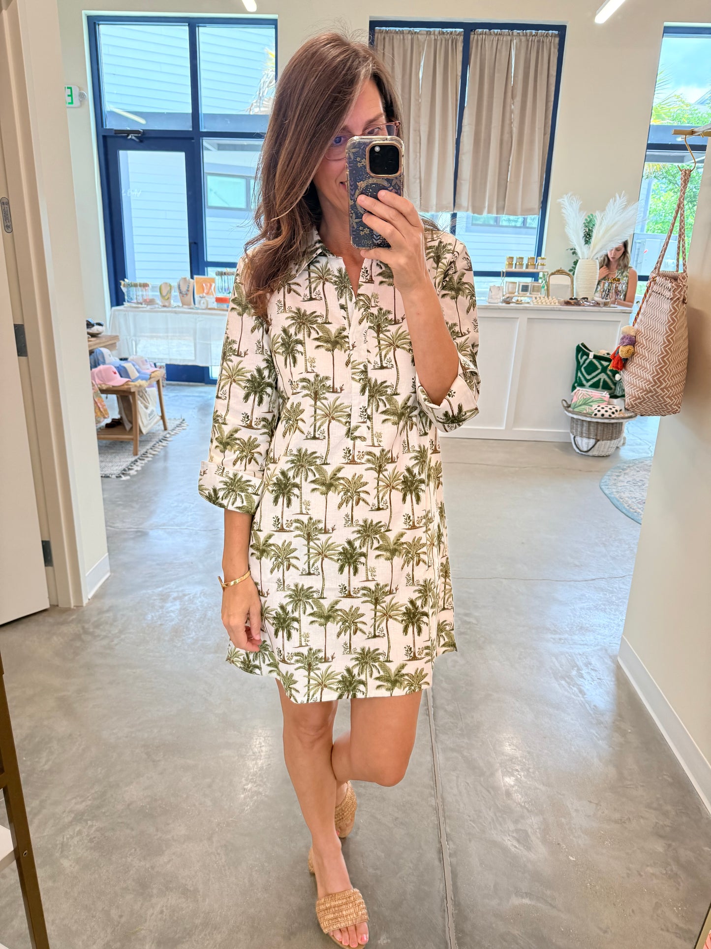 The Brynn Dress- Palm Grove
