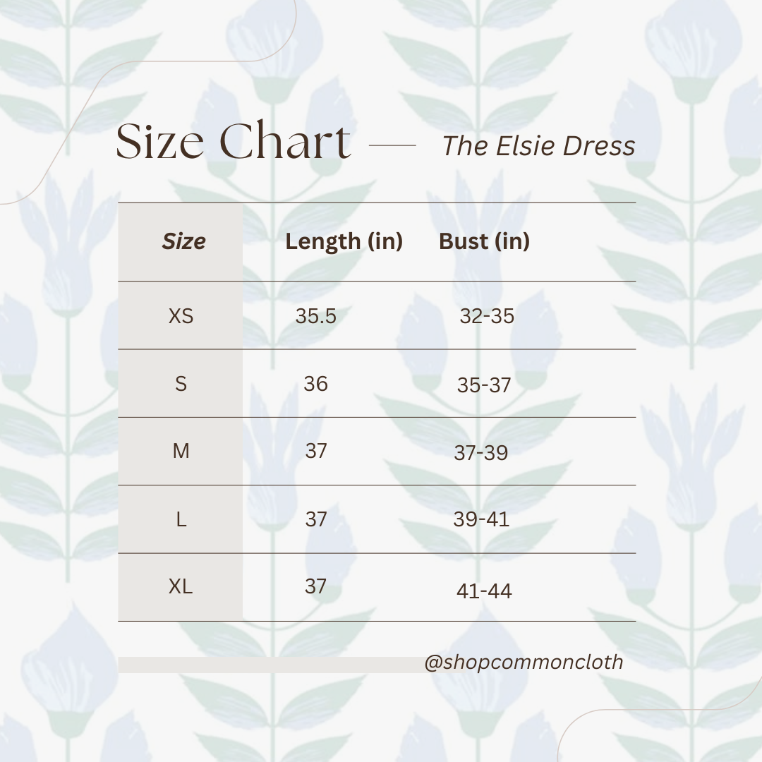The Elsie Dress- Indigo Floral