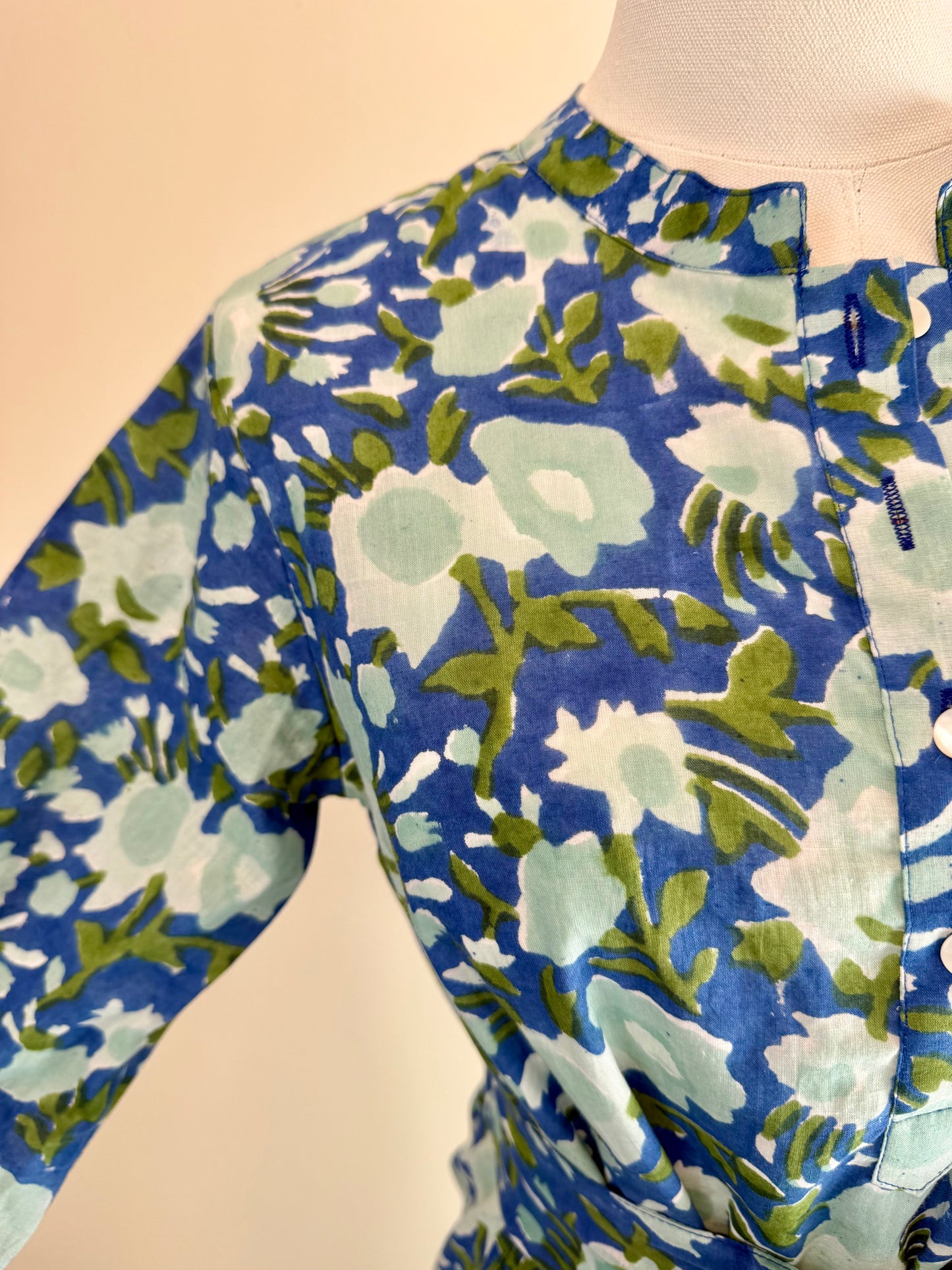 The Frances Dress- Watercolor Blue