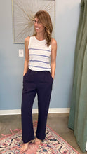 Load image into Gallery viewer, Linen Blend Wide Leg Trouser Pants
