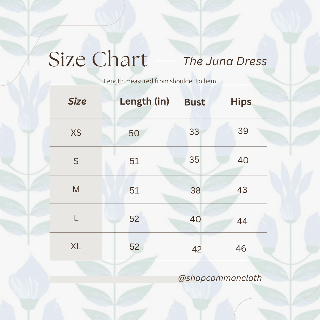 The Juna Dress- Soft Blue Floral
