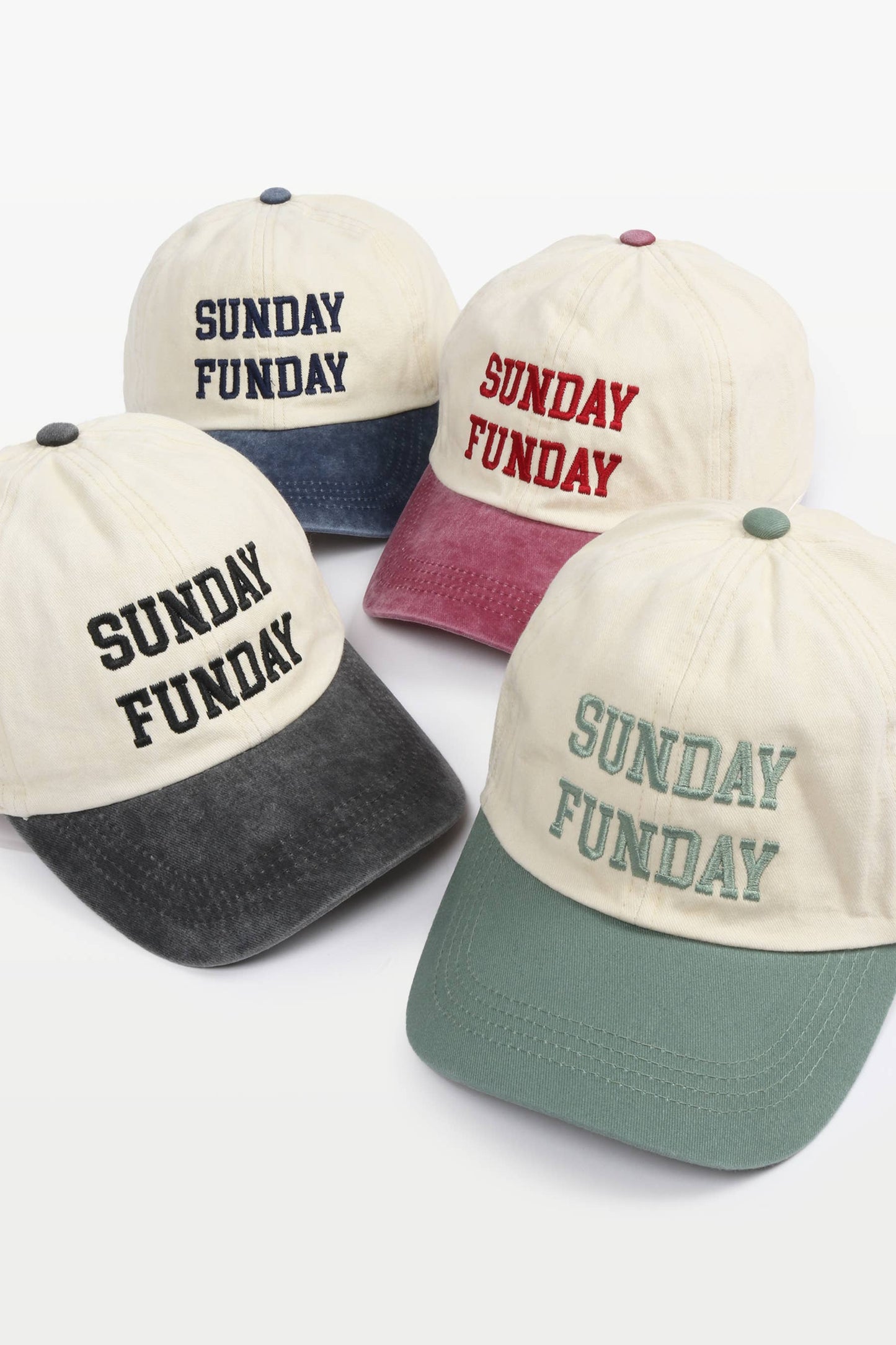 Sunday FundayTwo-Tone Baseball Cap