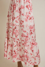 Load image into Gallery viewer, Tiered Floral Print Midi Skirt