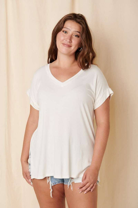 Bamboo V Neck Top