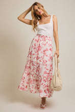 Load image into Gallery viewer, Tiered Floral Print Midi Skirt