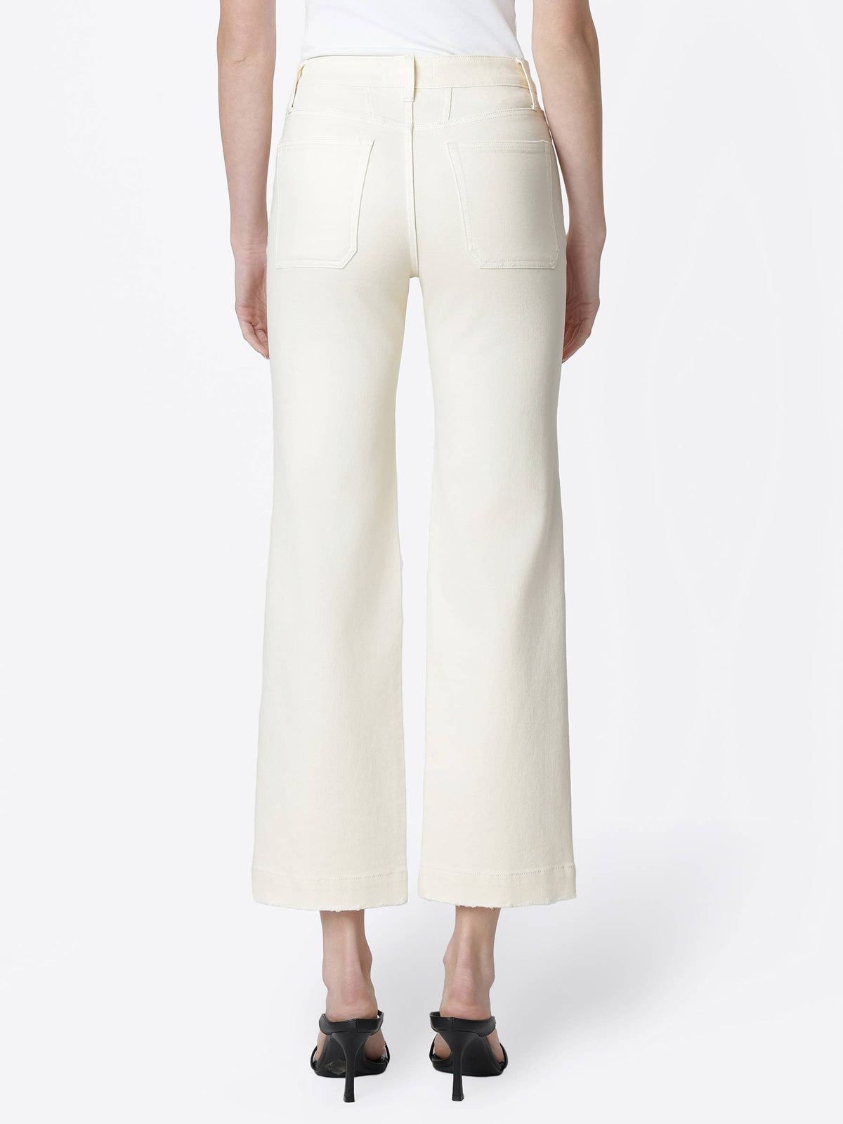 Aileeah Patch Pocket Natural Slim Wide Jeans
