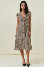 Load image into Gallery viewer, Smocked Waist Button Front Midi Dress
