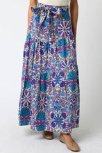 Load image into Gallery viewer, Tie Front Flounce Hem Maxi Skirt
