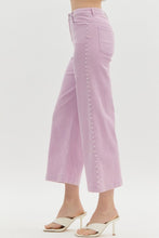 Load image into Gallery viewer, Pearl Embellished Wide Leg Jeans