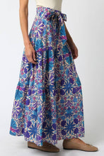 Load image into Gallery viewer, Tie Front Flounce Hem Maxi Skirt