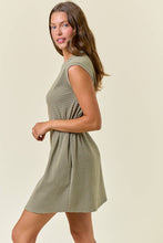 Load image into Gallery viewer, Striped Muscle Sleeve Mini Dress
