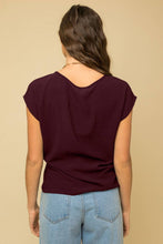 Load image into Gallery viewer, Front Knot Short Sleeve Top
