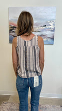 Load image into Gallery viewer, Relaxed Linen Blend Button Back Tank Top
