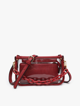 Load image into Gallery viewer, Jessica Clear Crossbody with Chain
