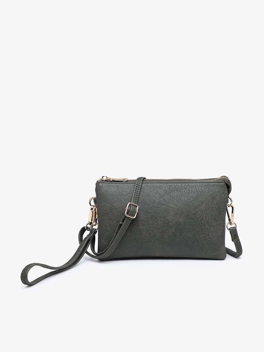 Riley Monogrammable 3 Compartment Crossbody/Wristlet