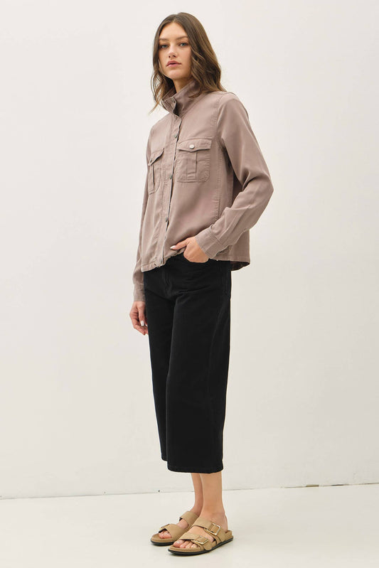 Cropped Utility Safari Jacket