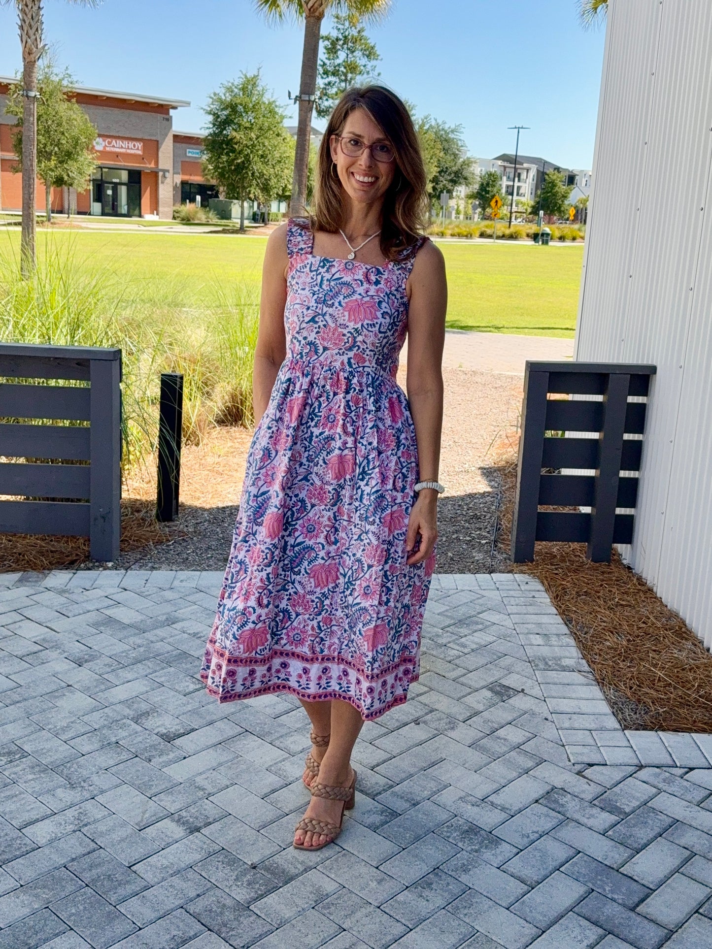 The Clara Dress- Pink Lotus