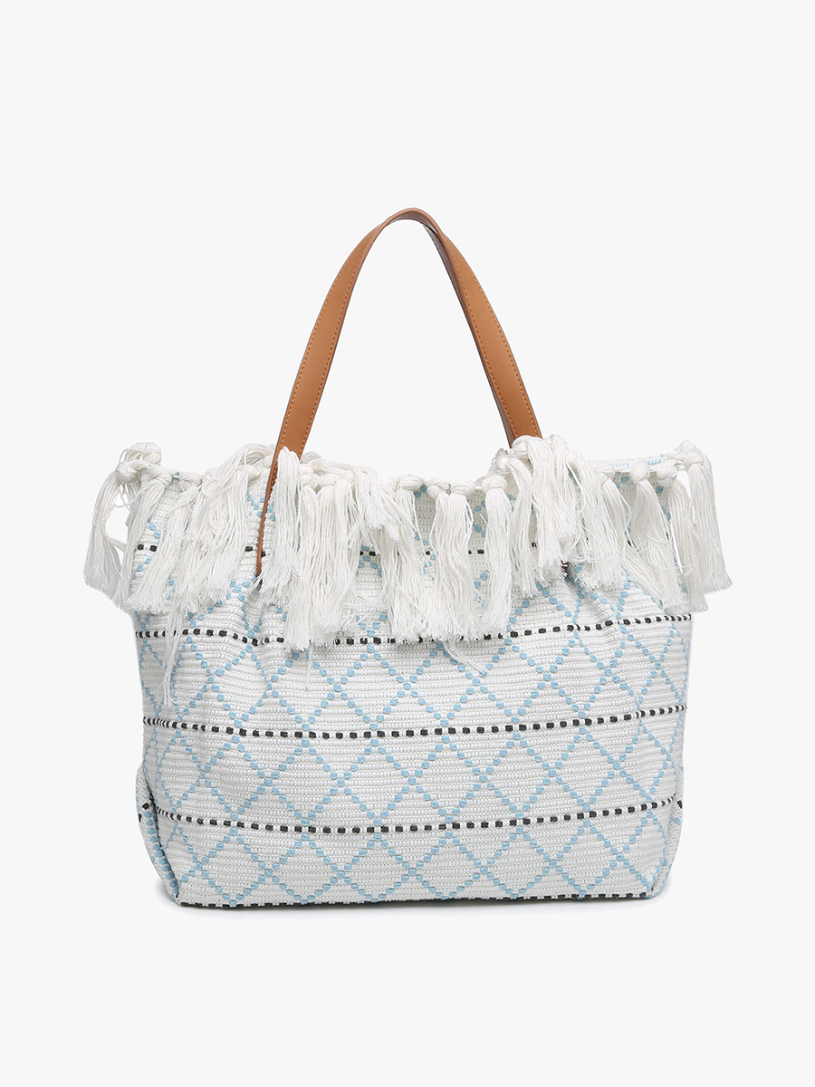 Madison Handwoven Fringe Tote