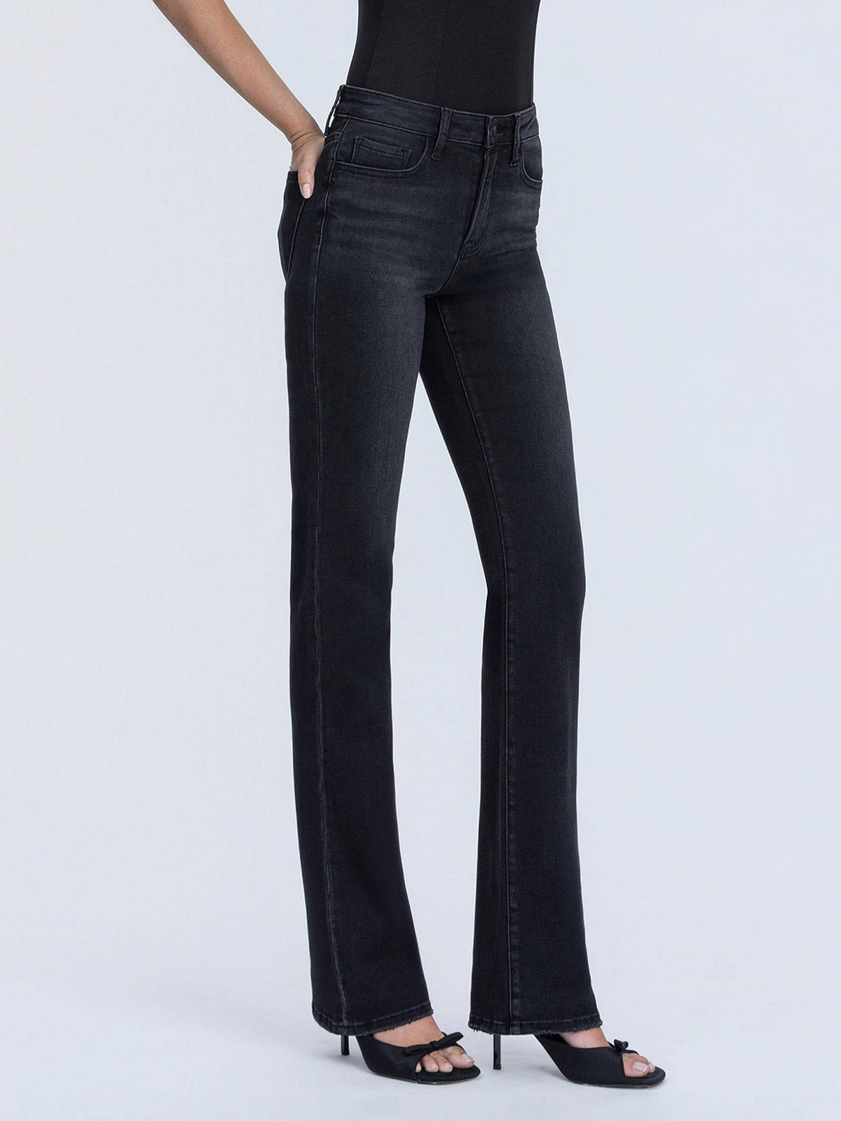 High Rise Full Length Bootcut Jeans