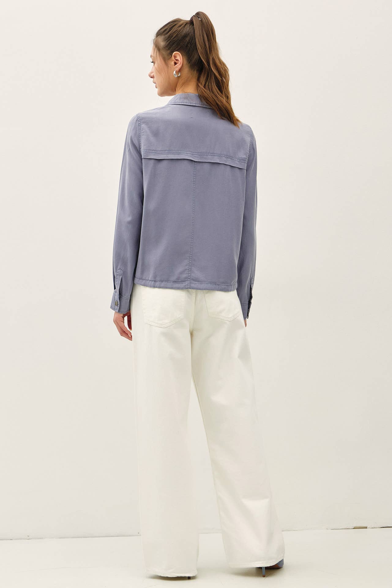 Cropped Utility Safari Jacket