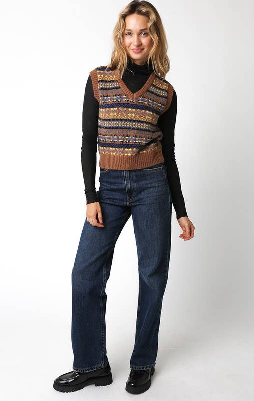 V-Neck Sweater Vest Top