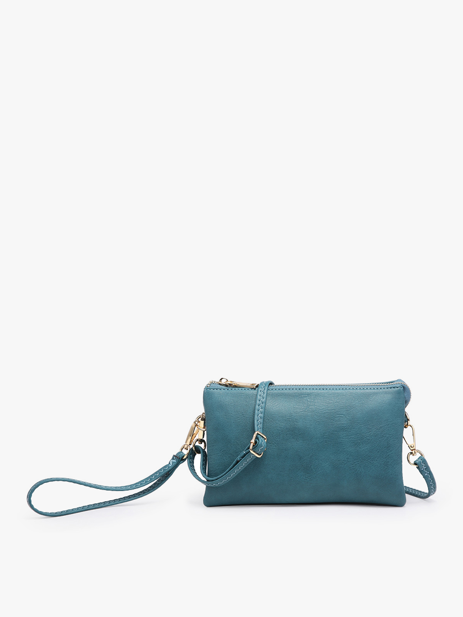 Riley Monogrammable 3 Compartment Crossbody/Wristlet