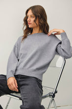 Load image into Gallery viewer, Relaxed Fit Basic Round Neck Sweater
