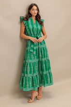 Load image into Gallery viewer, Sash Tie Ruffle Midi Dress
