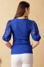 Load image into Gallery viewer, Puffed Lace Sleeve Top
