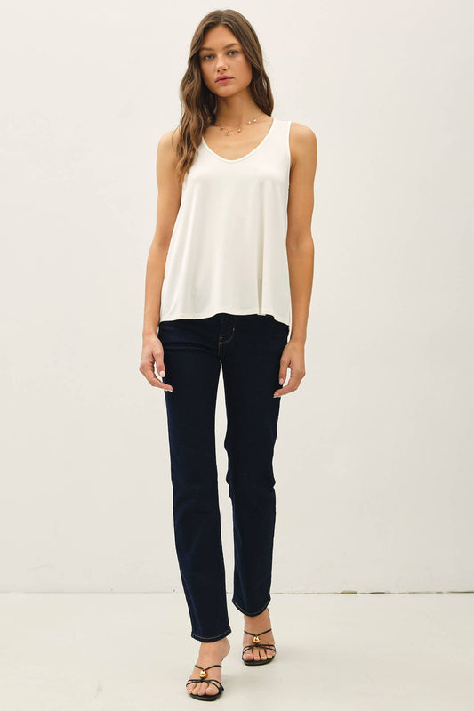 Bamboo Flowy U-Neck Tank Top