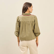 Load image into Gallery viewer, Embroidered Bib Front Top
