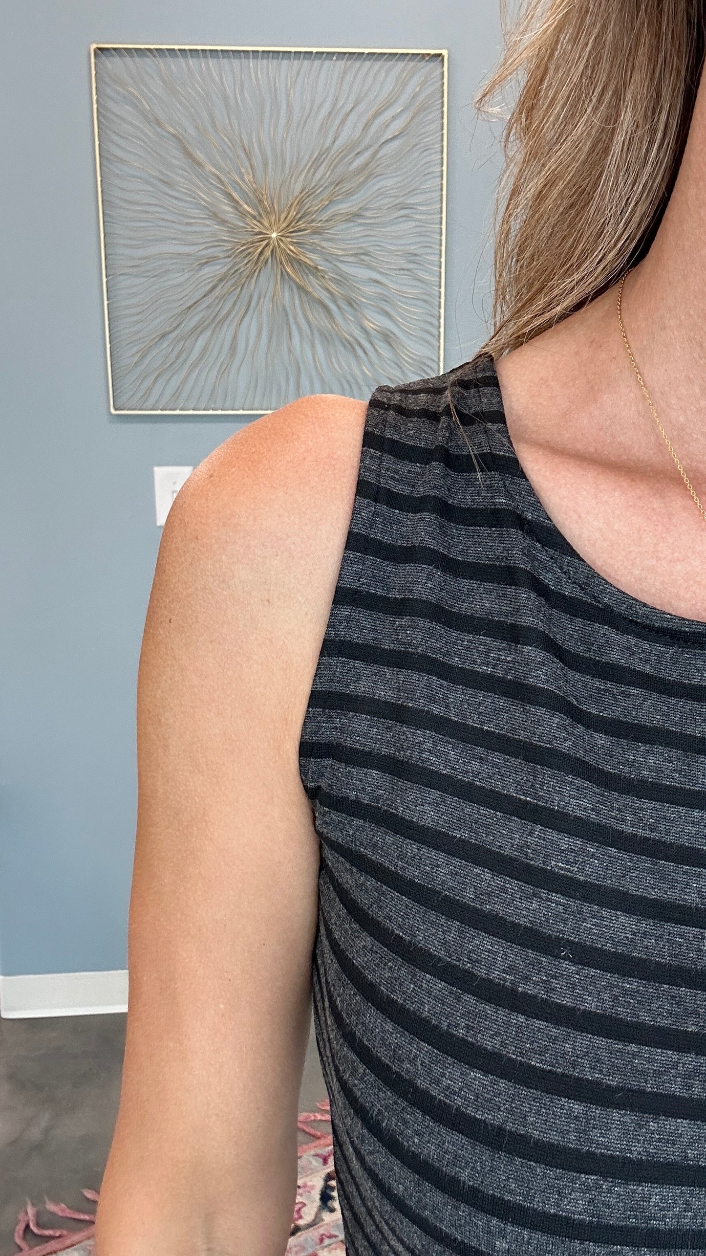 Cross Back Tank Flare Dress