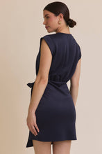 Load image into Gallery viewer, Modal Round Neck Sleeveless Wrap Mini Dress
